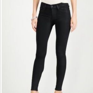 Hudson black Nico midrise ankle skinny jeans